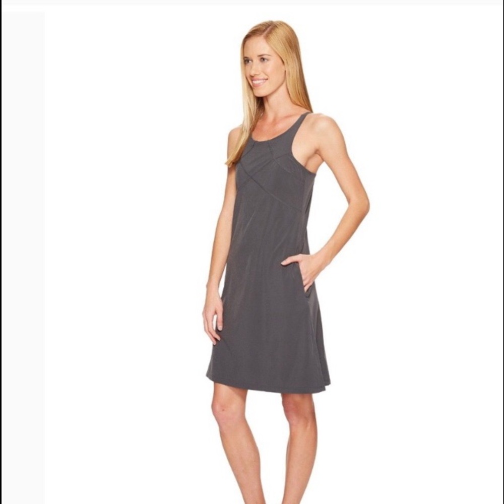 PRANA BARTON DRESS IN GRAY
